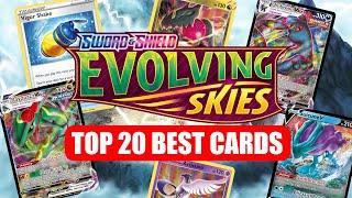 Top 20 BEST Pokemon TCG Cards Evolving Skies (Set Review)