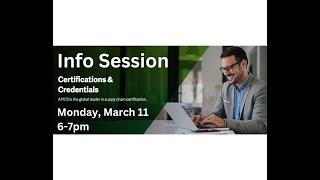 Certificates & Certifications Info Session - March 2024