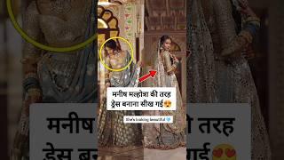 Nancy Tyagi making royal lehenga just like Manish Malhotra