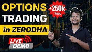 How to Buy and Sell Options? Zerodha Kite (Demo) | Options Trading for Beginners | Trade Brains