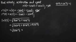 velocity, acceleration and speed, given position (KristaKingMath)