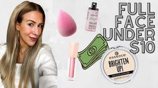 FULL FACE NOTHING OVER $10 || AFFORDABLE MAKEUP.