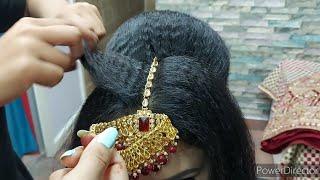 5 minuts bridal hairstyle bahut hi aasani se step by step easy & beautiful hairstyle for beginners