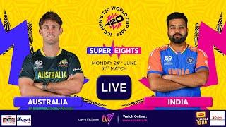  LIVE | #T20WorldCup | Super 8 | 51st Match | Australia Vs India | Sirasa TV