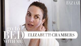 Elizabeth Chambers Hammer's Nighttime Skincare Routine | Go To Bed With Me | Harper’s BAZAAR