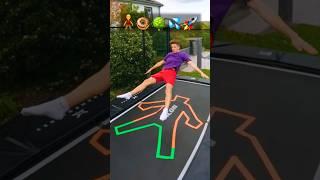 PARKOUR with EMOJIS  #challenge #trampoline #parkour