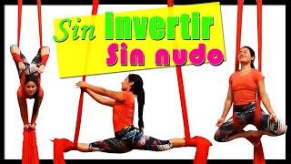 4 FIGURAS FACILES PARA PRINCIPIANTES│SIN NUDO Y SIN INVERTIR │Acrobacia en telas