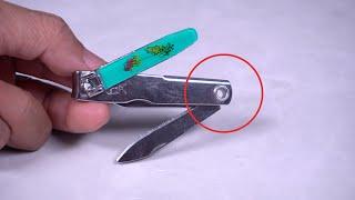 Few people know these secret ideas, Nail Clipper small round hole life Hacks