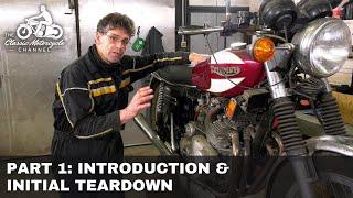 Classic Triumph Motorcycle Recommission & Ride - Trident T160 - Part 1