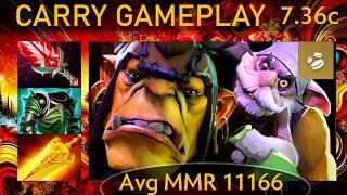  7.36c Alchemist |KDA - 30 KP - 65%| Carry Gameplay - Dota 2 Top MMR