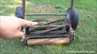 How a manual grass cutting machine works - Must watch