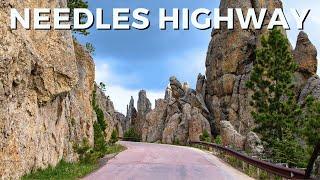 Driving the Needles Highway in the Black Hills, South Dakota