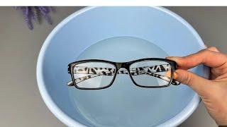 Soak the glasses in waterYou will be shocked by the result! Many do not understand this