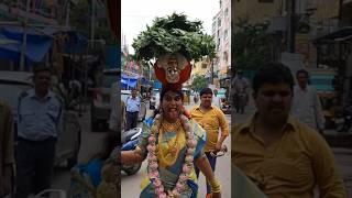 Jogini shyamala devi Bonam dance at balkampet bonalu #shorts #joginishyamala #bonalu2024 #ytshots