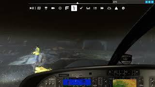 MSFS G1000 NXI. Using bearing pointer to land in bad weather