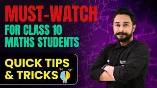  Tips & Tricks | Must-Watch for Class 10 Maths Students | CBSE 2024-25  #cbse #maths