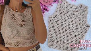 Crochet Cropped Blouse | HANDSOME GIRL