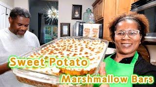 Sweet Potato Marshmallow Bars | I Made Some Adjustments | These Were So Easy To Make & Delicious!