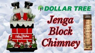 Dollar Tree  Jenga Block Chimney