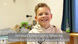 Der neue Chorleiter Ludwig Böhme des Windsbacher Knabenchor vor dem erstem Konzert