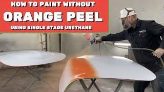 Painting without orange peel — cheap gun, cheap paint  