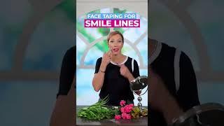 Face Taping For Smile Lines (Nasolabial Folds)  #shorts