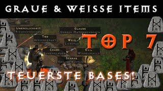 Reich durch Graue und Weisse Items - Die 7 Teuersten Bases! [Diablo 2 Resurrected Farming]