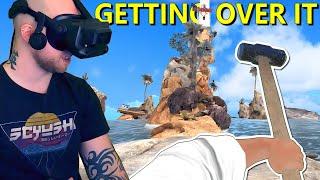 GETTING OVER IT IN VIRTUAL REALITY (Funny Rage Game: Clamb VR)