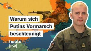 Russische Vorstöße, massive Luftangriffe, neue Oreschnik-Drohung | Oberst Reisner bei ZDFheute live