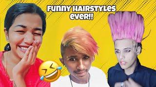 FUNNY HAIRSTYLES  ROAST| TELUGU |HYDERABAD MoDALS#roast #trending #telugutrolls #telugu #funny