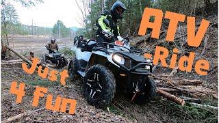 Polaris ATV-ride, just for fun.