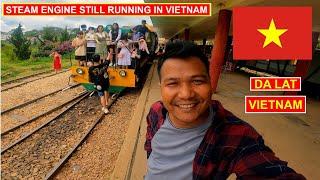 Steam Engine Train Still Functional in Dalat Railway Station, Vietnam 