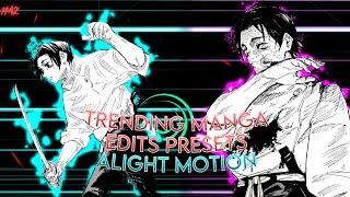 Trending Manga Edits Presets | Alight Motion