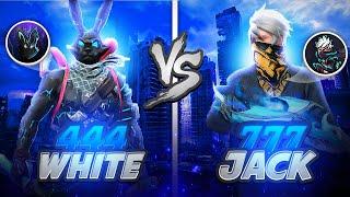 JACK FF ️ WHITE444 | 1 VS 1 Full Gameplay  3D ROM  | جاك ضد وايت واحد ضد واحد !!!