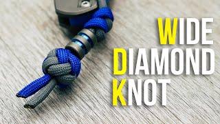 Tie A Wide Diamond Knot Tutorial | Wide Paracord Lanyard Knot