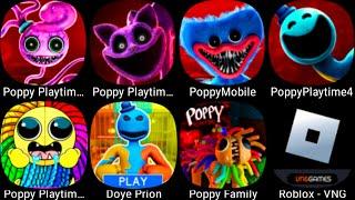 Poppy Playtime Chapter 4 Mobile,Poppy Playtime 1 2 3,Poppy Playtime 5,Poppy Family,Doye Prison Run