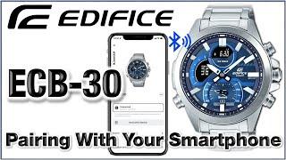  ECB-30 CASIO Edifice 5686 How to pair with your smartphone - Demo