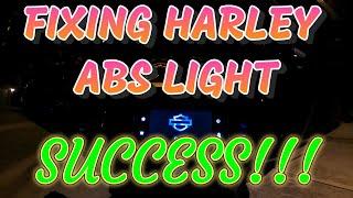 Diagnosing Harley Touring ABS Light - Part 2 - SUCCESS!!