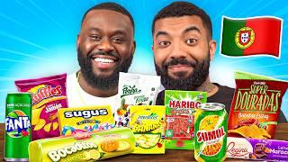 Trying The Best Portuguese Snacks | ShxtsnGigs Reacts