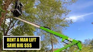 Rent a Man Lift & Save Money on Tree Work. Nifty Lift Cherry Picker