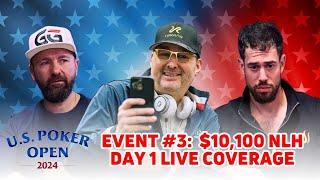 Negreanu, Hellmuth, Schulman On the Attack for Live Day 1 Coverage of 2024 U.S. Poker Open Event #3