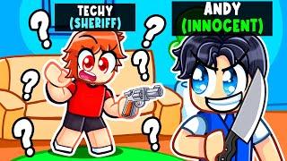 Pretending To Be INNOCENT As MURDERER In Roblox MM2 To TROLL TECHY!