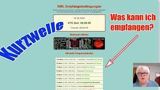 SWL Kurzwelle Empfangsbedingungen online  Welche Frequenzen sind jetzt am besten zu empfangen?