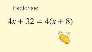 Factorising Algebraic Expressions ( factoring / factorizing )