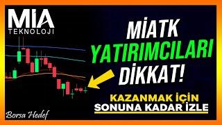 Miatk Hisse Analiz - Yorum - Borsa Yorumları - Mia Teknoloji - Mia Hisse - Yatırımcıları DİKKAT!