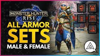 Monster Hunter Rise | All Armor Sets & Layered Armor - Male & Female