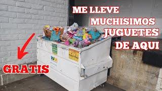 ENCUENTRO TODA UNA TIENDA DE JUGUETES EN  UN SOLO BOTE DE BASURA. #dumpsterdiving #juguetes