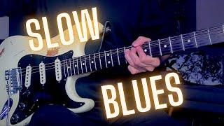 Super Slow Blues Guitar Backing Track - B Minor