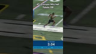 Top 5 Fastest 40-Yard Dash Times At 2024 NFL Combine ️ 