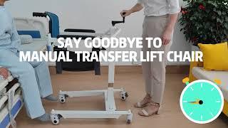 Senyang patient lift and transfer chair - an ideal lifting device for bedridden patients.